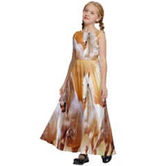 Kids  Satin Sleeveless Maxi Dress 