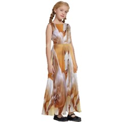 Kids  Satin Sleeveless Maxi Dress 