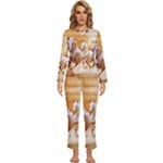 Seven Horses, Sun Womens  Long Sleeve Lightweight Pajamas Set