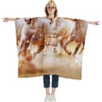 Seven Horses, Sun Women s Hooded Rain Ponchos