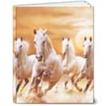 Seven Horses, Sun 8  x 10  Hardcover Notebook