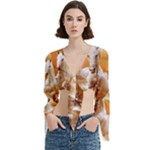 Seven Horses, Sun Trumpet Sleeve Cropped Top