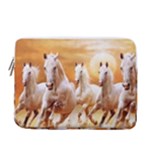 Seven Horses, Sun 13  Vertical Laptop Sleeve Case With Pocket