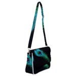 Shree Krishna, Feather, Lord, Rainbows Shoulder Bag with Back Zipper