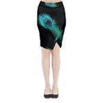 Shree Krishna, Feather, Lord, Rainbows Midi Wrap Pencil Skirt