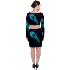 Long Sleeve Crop Top & Bodycon Skirt Set 