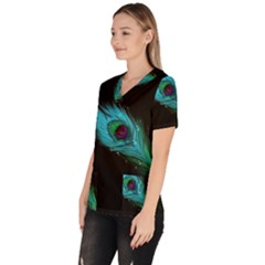 Women s V-Neck Scrub Top 