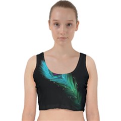 Velvet Racer Back Crop Top 