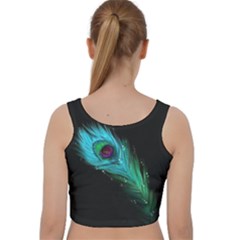 Velvet Racer Back Crop Top 