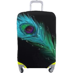 Shree Krishna, Feather, Lord, Rainbows Luggage Cover (Large) from ArtsNow.com