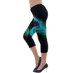 Lightweight Velour Capri Leggings  