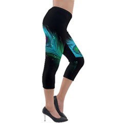 Lightweight Velour Capri Leggings  