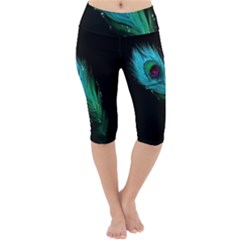 Lightweight Velour Cropped Yoga Leggings 