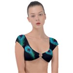 Shree Krishna, Feather, Lord, Rainbows Cap Sleeve Ring Bikini Top