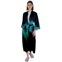 Maxi Satin Kimono 