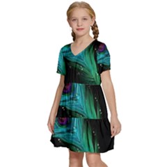 Kids  Short Sleeve Tiered Mini Dress 