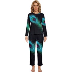 Womens  Long Sleeve Lightweight Pajamas Set 