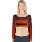 Water Drops, Lui, Amazing Long Sleeve Crop Top