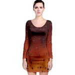 Water Drops, Lui, Amazing Long Sleeve Bodycon Dress