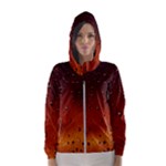 Water Drops, Lui, Amazing Women s Hooded Windbreaker