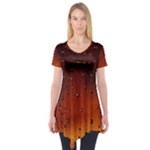 Water Drops, Lui, Amazing Short Sleeve Tunic 