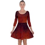 Water Drops, Lui, Amazing Quarter Sleeve Skater Dress