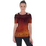 Water Drops, Lui, Amazing Shoulder Cut Out Short Sleeve Top