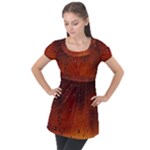 Water Drops, Lui, Amazing Puff Sleeve Tunic Top