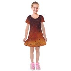 Water Drops, Lui, Amazing Kids  Short Sleeve Velvet Dress from ArtsNow.com