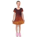 Water Drops, Lui, Amazing Kids  Short Sleeve Velvet Dress