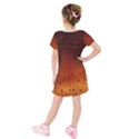 Kids  Short Sleeve Velvet Dress 