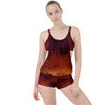 Water Drops, Lui, Amazing Boyleg Tankini Set 