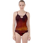 Water Drops, Lui, Amazing Cut Out Top Tankini Set