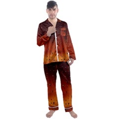 Men s Long Sleeve Satin Pajamas Set 