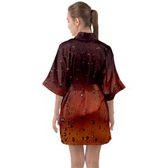 Half Sleeve Satin Kimono  