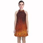 Water Drops, Lui, Amazing Velvet Halter Neckline Dress 