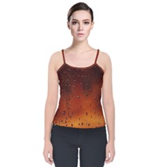 Velvet Spaghetti Strap Top 