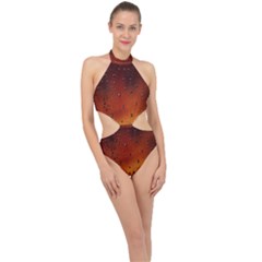 Halter Side Cut Swimsuit 