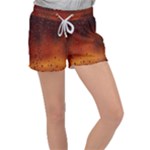 Water Drops, Lui, Amazing Women s Velour Lounge Shorts