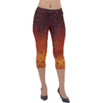 Water Drops, Lui, Amazing Lightweight Velour Capri Leggings 