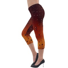 Lightweight Velour Capri Leggings  