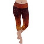 Water Drops, Lui, Amazing Lightweight Velour Capri Yoga Leggings