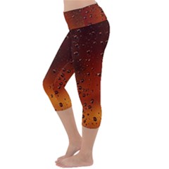 Lightweight Velour Capri Yoga Leggings 