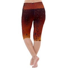 Lightweight Velour Cropped Yoga Leggings 