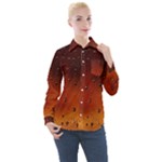 Water Drops, Lui, Amazing Women s Long Sleeve Pocket Shirt