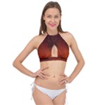 Water Drops, Lui, Amazing Cross Front Halter Bikini Top