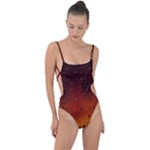 Water Drops, Lui, Amazing Tie Strap One Piece Swimsuit