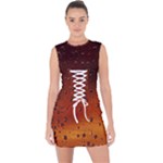 Water Drops, Lui, Amazing Lace Up Front Bodycon Dress