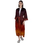 Water Drops, Lui, Amazing Maxi Satin Kimono