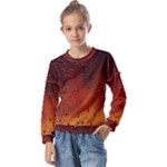 Water Drops, Lui, Amazing Kids  Long Sleeve T-Shirt with Frill 